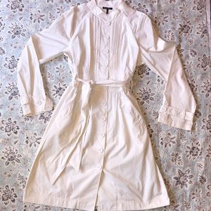 Daisy Fuentes white coat dress